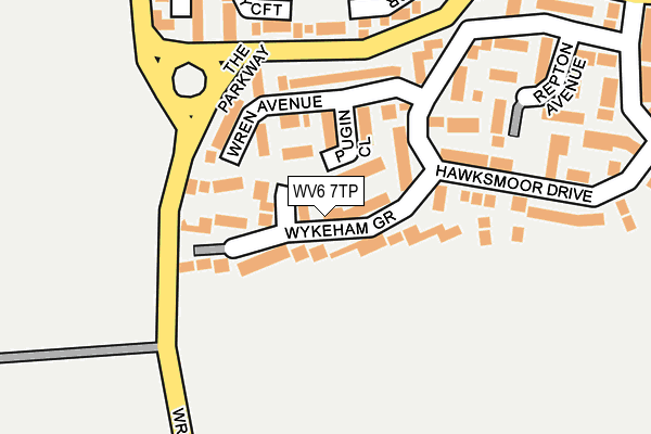 WV6 7TP map - OS OpenMap – Local (Ordnance Survey)