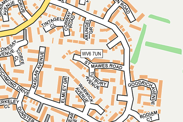 WV6 7UN map - OS OpenMap – Local (Ordnance Survey)