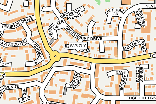 WV6 7UY map - OS OpenMap – Local (Ordnance Survey)