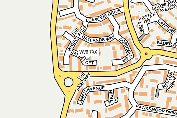 WV6 7XX map - OS OpenMap – Local (Ordnance Survey)