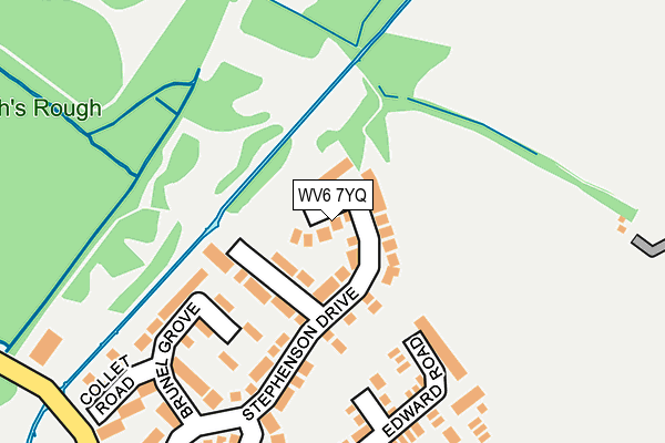 WV6 7YQ map - OS OpenMap – Local (Ordnance Survey)