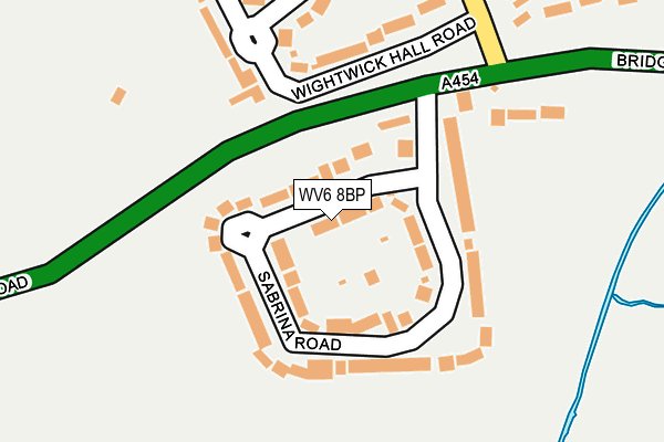 WV6 8BP map - OS OpenMap – Local (Ordnance Survey)