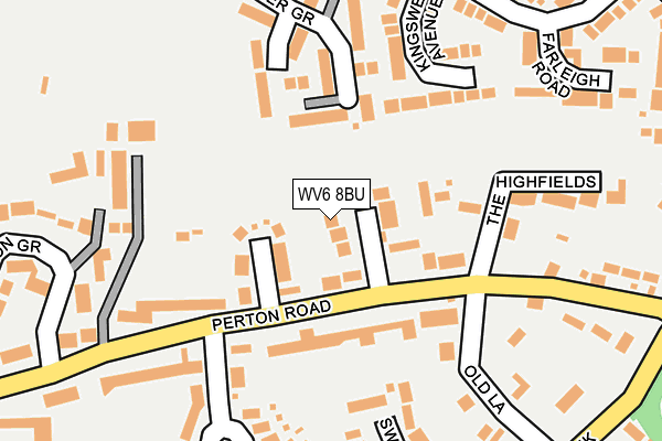 WV6 8BU map - OS OpenMap – Local (Ordnance Survey)