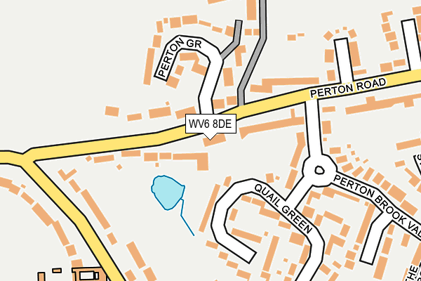 WV6 8DE map - OS OpenMap – Local (Ordnance Survey)