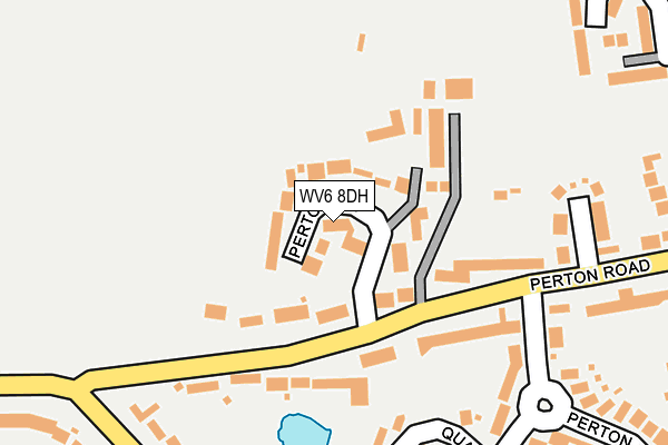 WV6 8DH map - OS OpenMap – Local (Ordnance Survey)