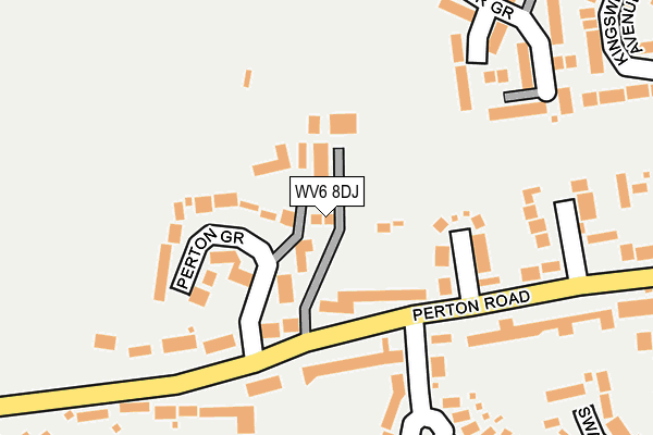 WV6 8DJ map - OS OpenMap – Local (Ordnance Survey)