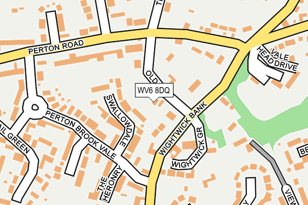 WV6 8DQ map - OS OpenMap – Local (Ordnance Survey)
