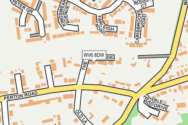 WV6 8DW map - OS OpenMap – Local (Ordnance Survey)