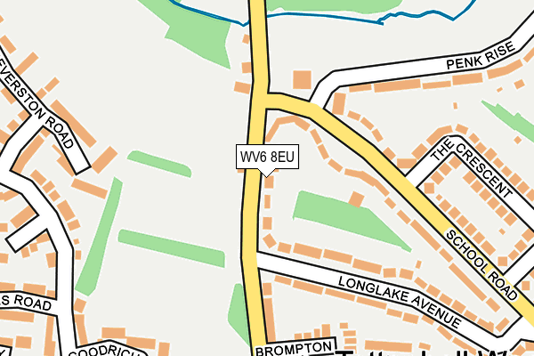 WV6 8EU map - OS OpenMap – Local (Ordnance Survey)