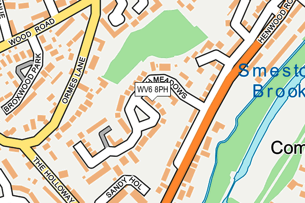 WV6 8PH map - OS OpenMap – Local (Ordnance Survey)