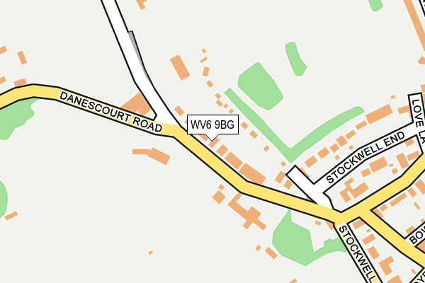WV6 9BG map - OS OpenMap – Local (Ordnance Survey)