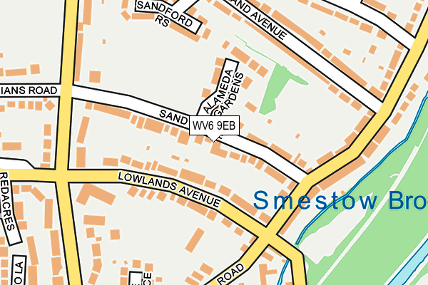 WV6 9EB map - OS OpenMap – Local (Ordnance Survey)