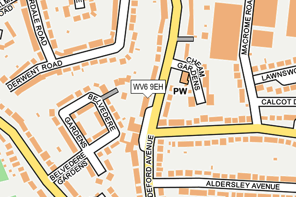 WV6 9EH map - OS OpenMap – Local (Ordnance Survey)