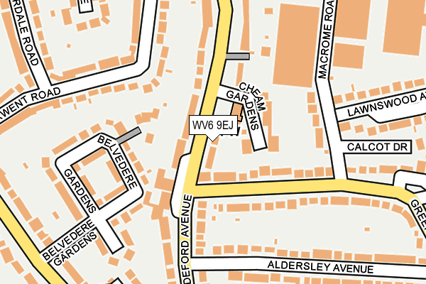 WV6 9EJ map - OS OpenMap – Local (Ordnance Survey)