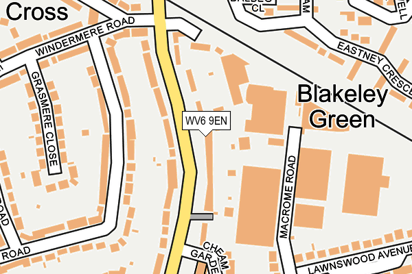 WV6 9EN map - OS OpenMap – Local (Ordnance Survey)