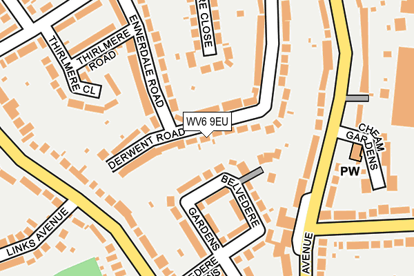 WV6 9EU map - OS OpenMap – Local (Ordnance Survey)