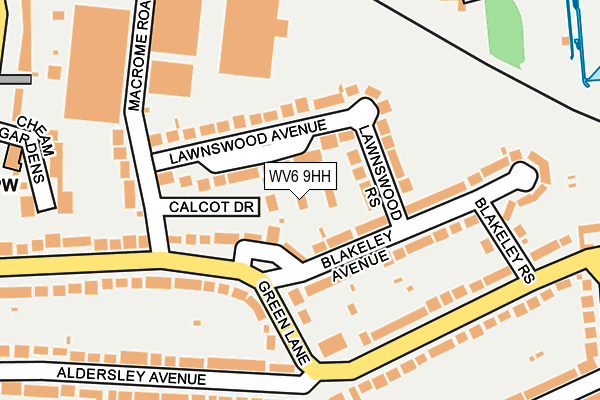 WV6 9HH map - OS OpenMap – Local (Ordnance Survey)