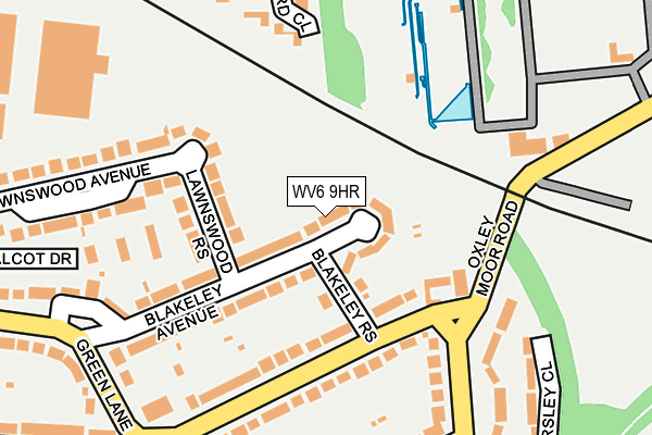 WV6 9HR map - OS OpenMap – Local (Ordnance Survey)