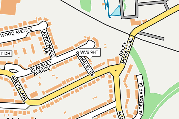 WV6 9HT map - OS OpenMap – Local (Ordnance Survey)