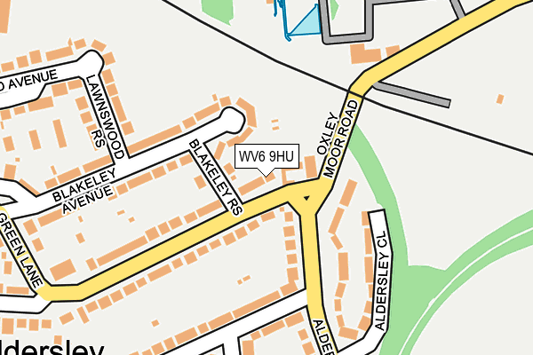 WV6 9HU map - OS OpenMap – Local (Ordnance Survey)