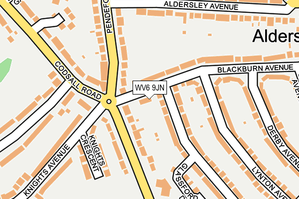 WV6 9JN map - OS OpenMap – Local (Ordnance Survey)