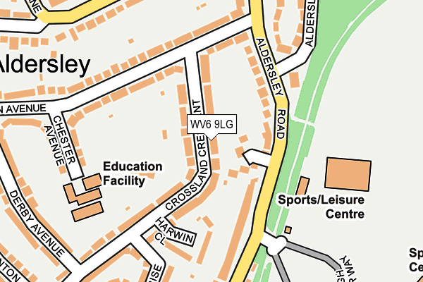 WV6 9LG map - OS OpenMap – Local (Ordnance Survey)