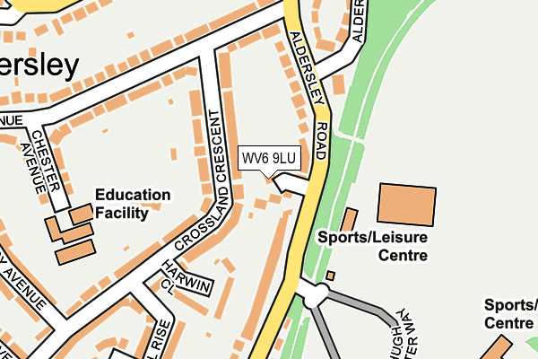WV6 9LU map - OS OpenMap – Local (Ordnance Survey)