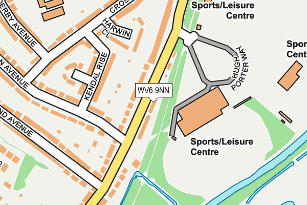 WV6 9NN map - OS OpenMap – Local (Ordnance Survey)