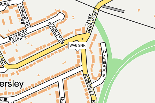 WV6 9NR map - OS OpenMap – Local (Ordnance Survey)