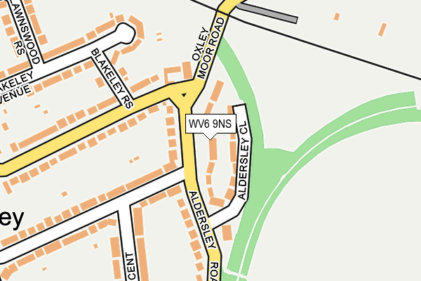 WV6 9NS map - OS OpenMap – Local (Ordnance Survey)