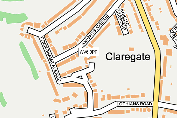 WV6 9PP map - OS OpenMap – Local (Ordnance Survey)