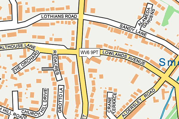 WV6 9PT map - OS OpenMap – Local (Ordnance Survey)
