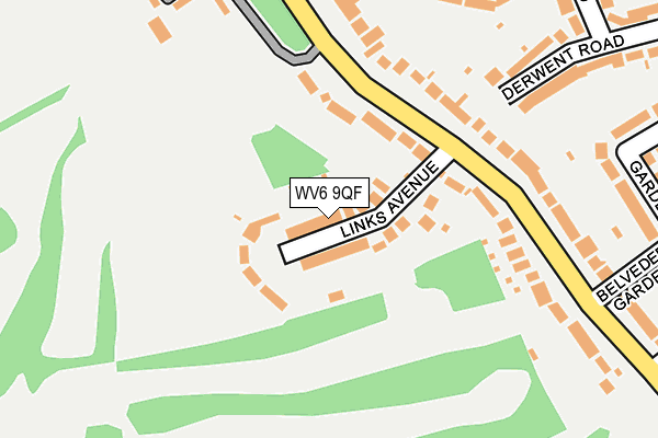 WV6 9QF map - OS OpenMap – Local (Ordnance Survey)