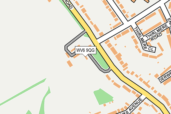 WV6 9QG map - OS OpenMap – Local (Ordnance Survey)