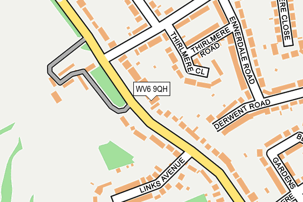 WV6 9QH map - OS OpenMap – Local (Ordnance Survey)