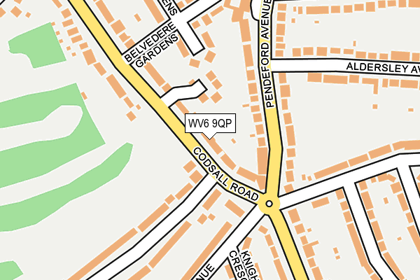 WV6 9QP map - OS OpenMap – Local (Ordnance Survey)