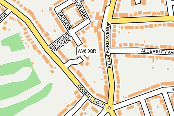 WV6 9QR map - OS OpenMap – Local (Ordnance Survey)