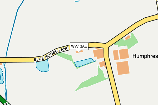 WV7 3AE map - OS OpenMap – Local (Ordnance Survey)