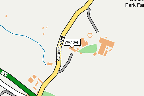 WV7 3AH map - OS OpenMap – Local (Ordnance Survey)