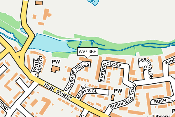 WV7 3BF map - OS OpenMap – Local (Ordnance Survey)