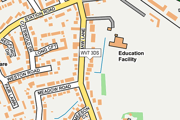 WV7 3DS map - OS OpenMap – Local (Ordnance Survey)