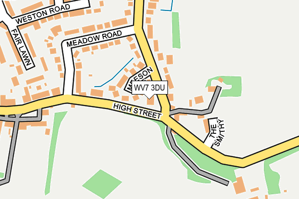 WV7 3DU map - OS OpenMap – Local (Ordnance Survey)