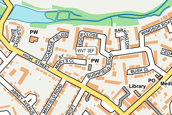 WV7 3EF map - OS OpenMap – Local (Ordnance Survey)