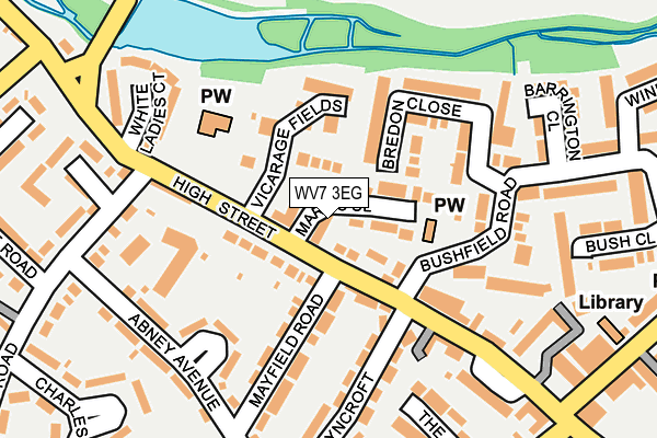 WV7 3EG map - OS OpenMap – Local (Ordnance Survey)