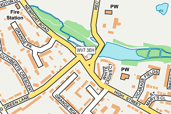 WV7 3EH map - OS OpenMap – Local (Ordnance Survey)