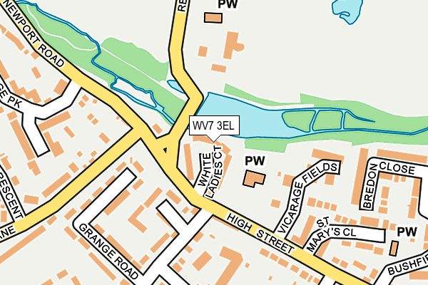 WV7 3EL map - OS OpenMap – Local (Ordnance Survey)