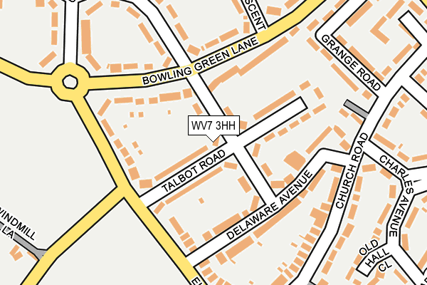 WV7 3HH map - OS OpenMap – Local (Ordnance Survey)