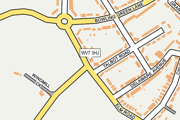 WV7 3HJ map - OS OpenMap – Local (Ordnance Survey)