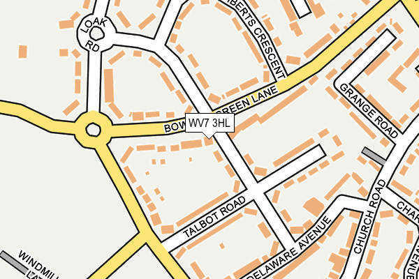 WV7 3HL map - OS OpenMap – Local (Ordnance Survey)