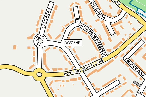 WV7 3HP map - OS OpenMap – Local (Ordnance Survey)
